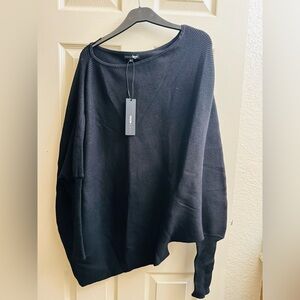 Black Off - Shoulder Sweater